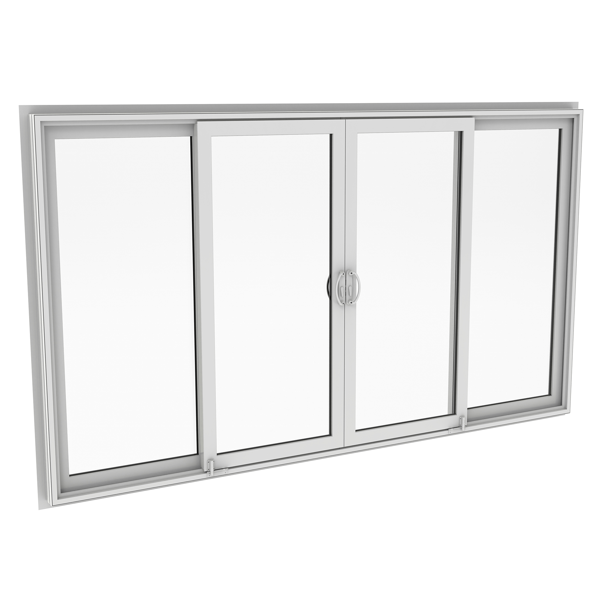 Vinyl 4-Lite Sliding Glass Patio Door