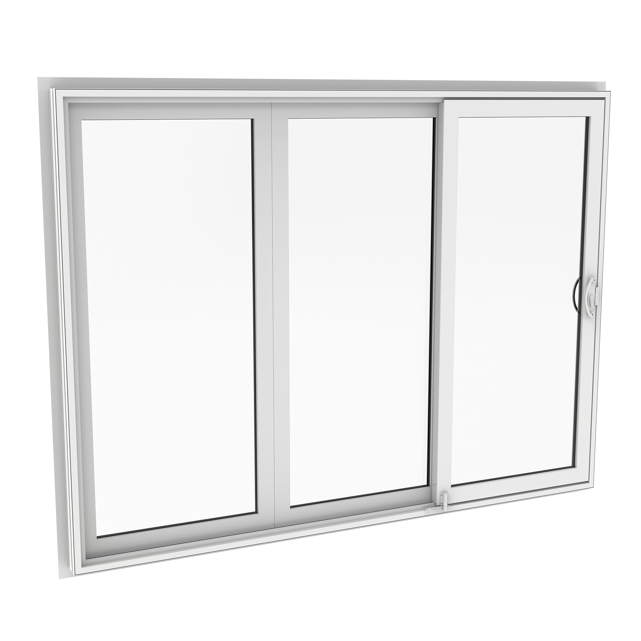 Vinyl 3-Lite Sliding Glass Patio Door