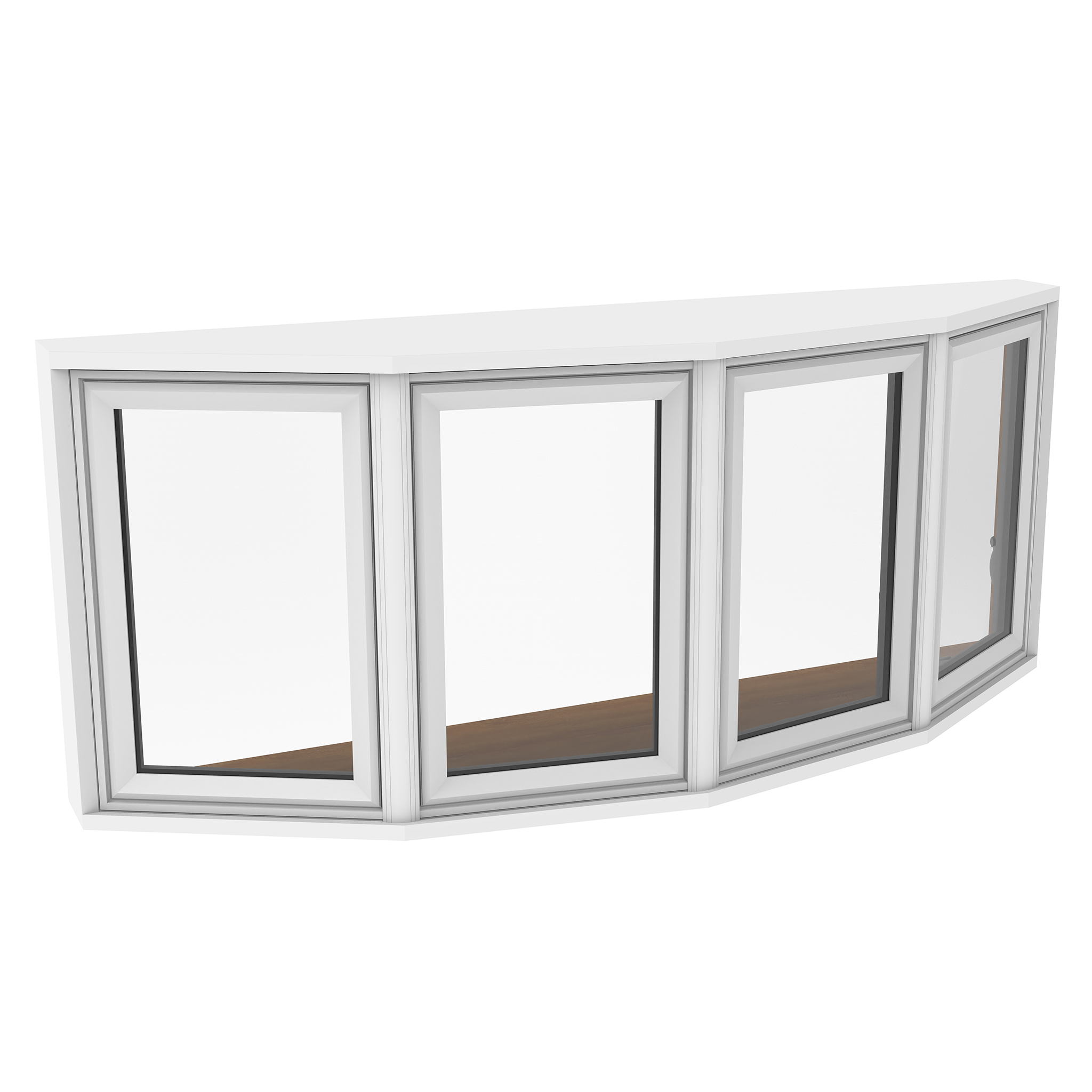 Vinyl 4-Lite Bow Window