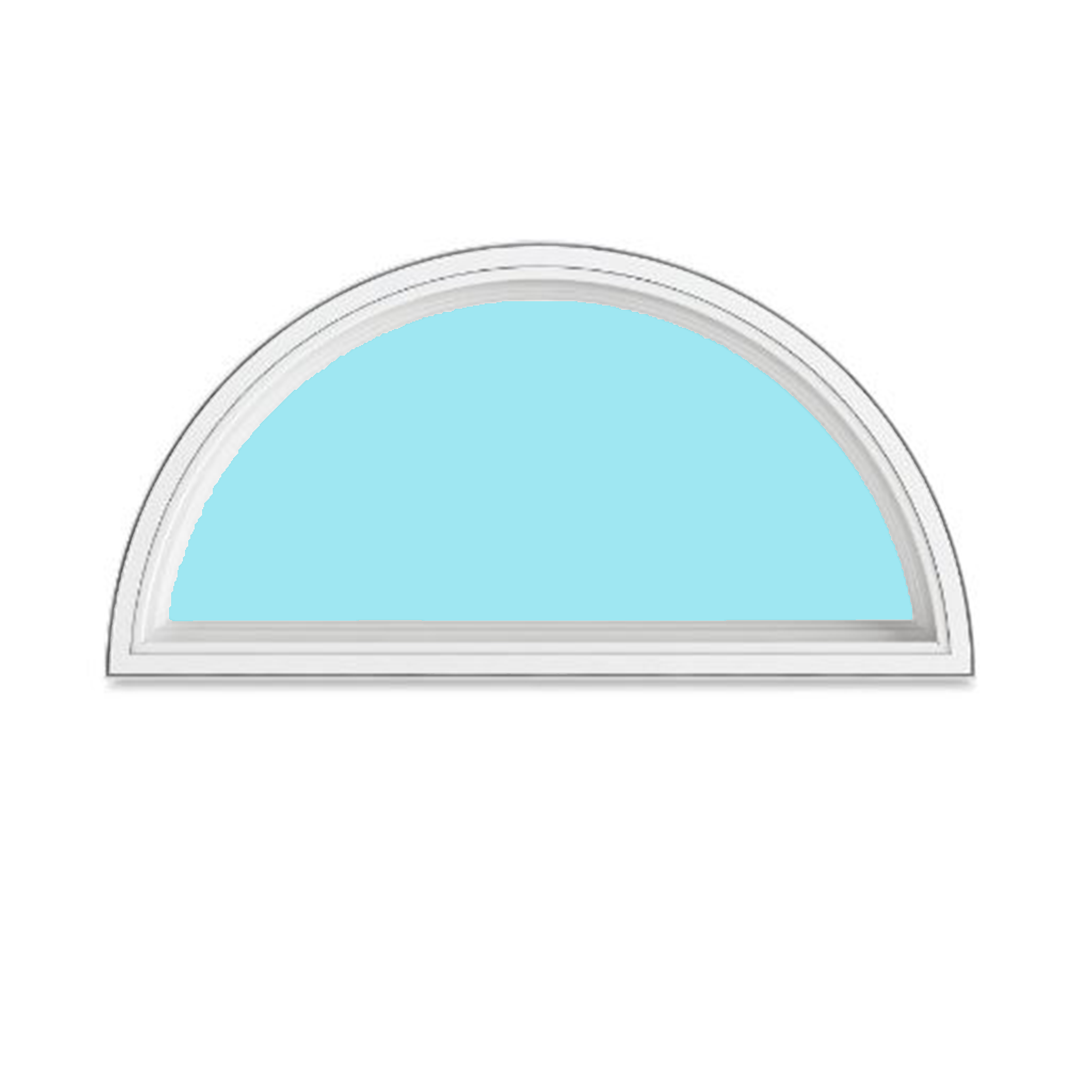 Vinyl Half Round Window