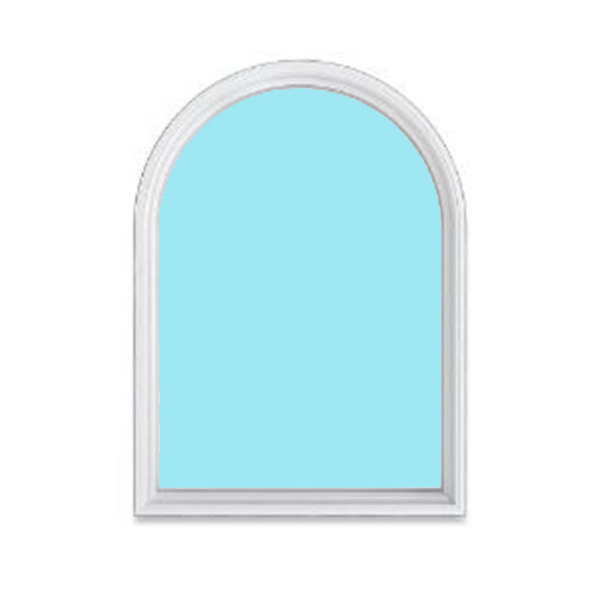 Vinyl Half Round Top Window