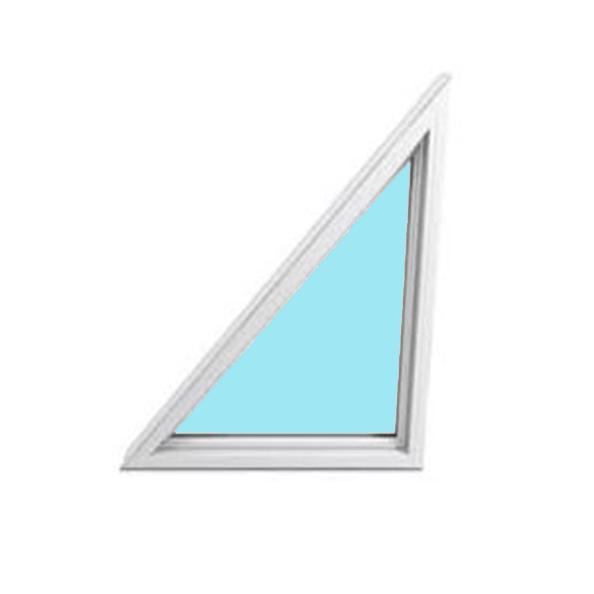 Vinyl Triangle Window