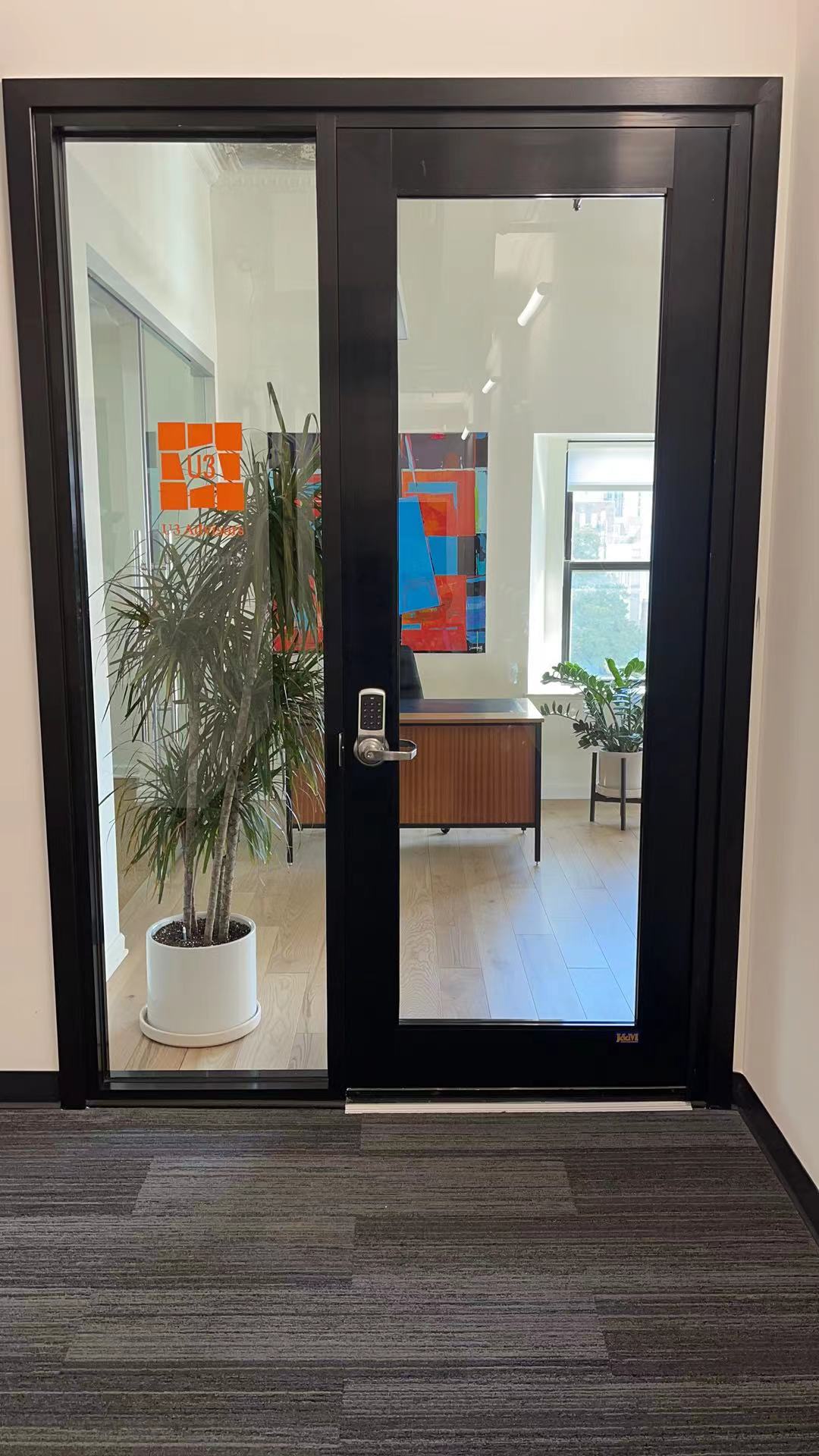 Aluminum Wide Stile Swing Glass  Door