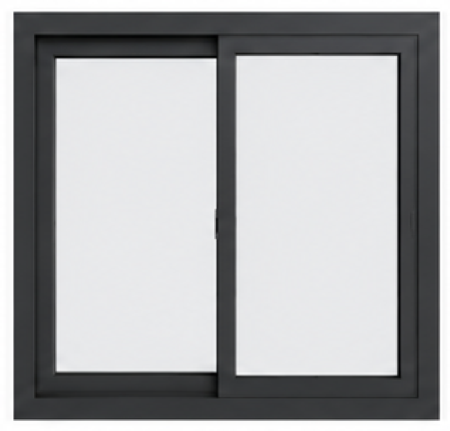 Aluminum 2-Lite Sliding Window