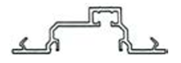 Aluminum Thermal Break Open Back Filler with Pocket (for 1" Glass)