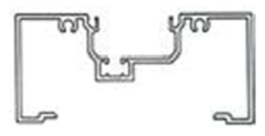 2" x 4-1/2" Aluminum Thermal Break Single Pocket Open Back (for 1" Glass)