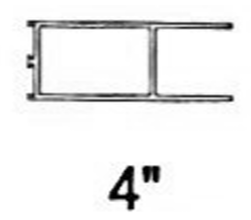 4" Bottom Rail