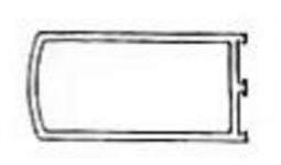 3-1/2" Vertical Stile (Lock)