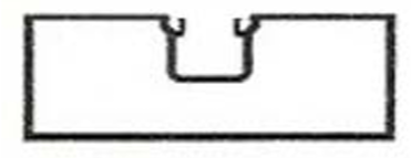 1-3/4" x 4-1/2" Aluminum Single Pocket Closed Back (for 1/4" or 1/2" Glass)