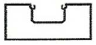 2" x 4-1/2" Aluminum Single Pocket Closed Back (for 1" Glass)