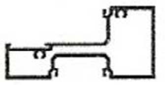 2" x 4-1/2" Aluminum Sill Closed Back (for 1" Glass)