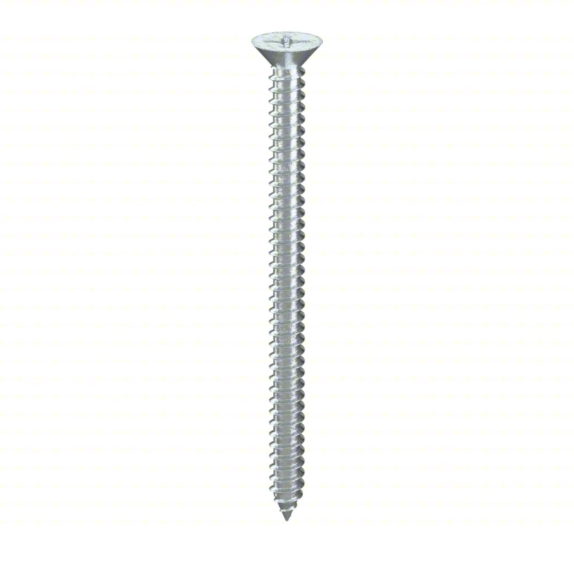 #12 (7/32") x 3" Flat Head Wood Screw