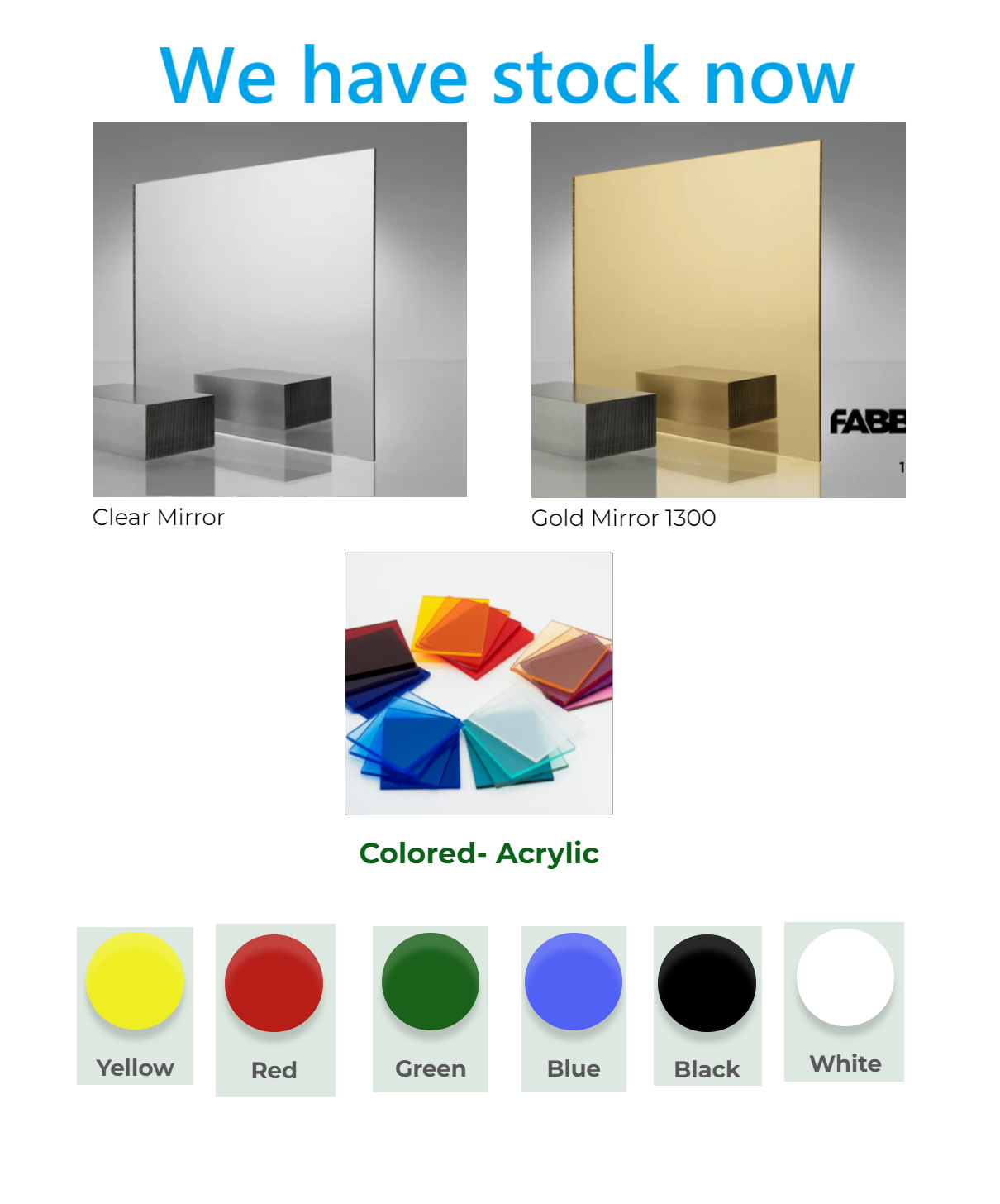 Acrylic Sheets